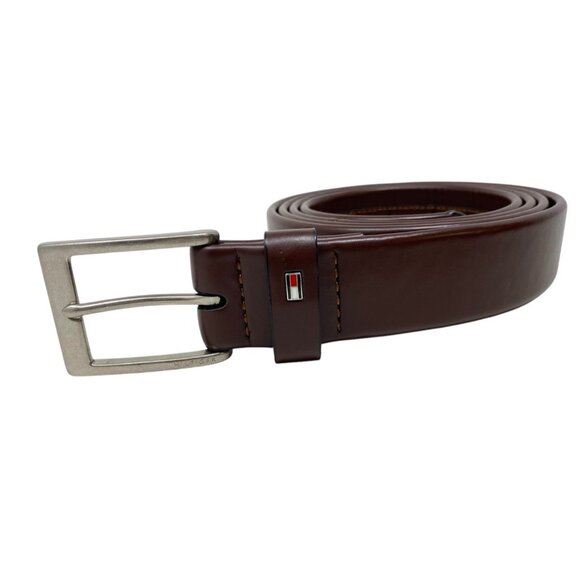 Tommy Hilfiger Other - Tommy Hilfiger Mens Classic Brown Dress Work Belt Imitation Leather Size 50 - 52